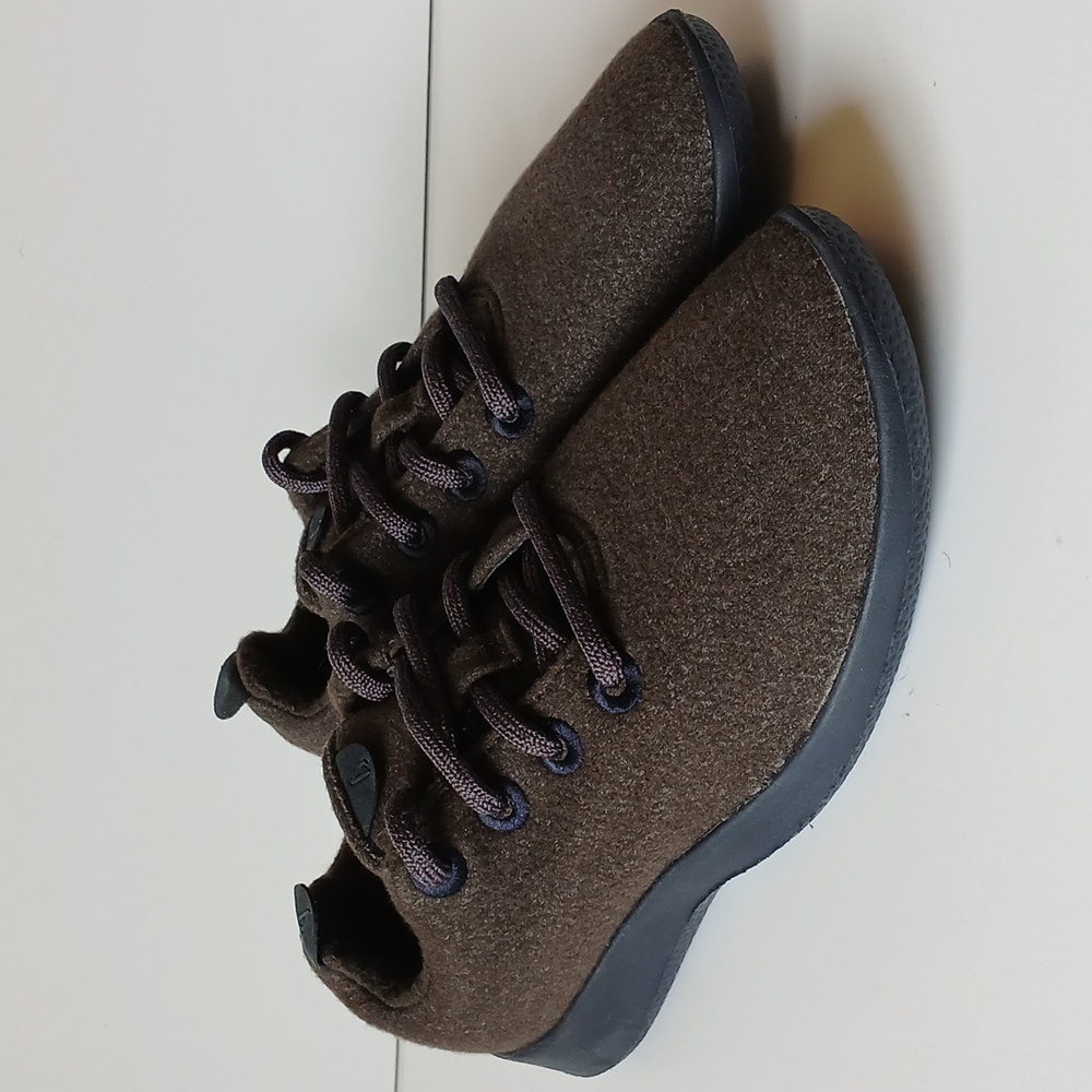 allbirds Brown Wool Sneakers with Black Soles